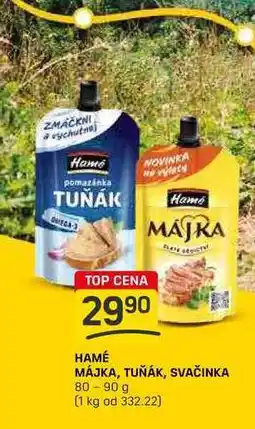 Flop HAMÉ MÁJKA, TUŇÁK, SVAČINKA 80-90 g nabídka