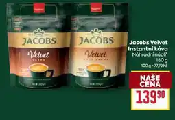 Billa Jacobs Velvet Instantní káva Náhradní náplň 180 g nabídka