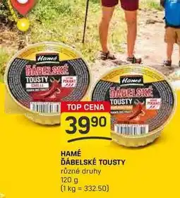 Flop HAMÉ ĎÁBELSKÉ TOUSTY různé druhy 120 g nabídka