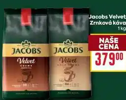 Billa Jacobs Velvet Zrnková káva 1 kg nabídka