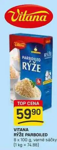 Flop VITANA RÝŽE PARBOILED 8 x 100 g, varné sáčky nabídka
