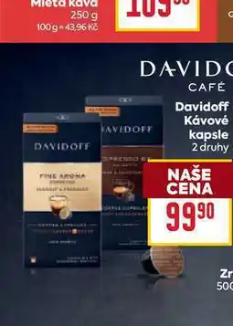 Billa Davidoff Kávové kapsle 2 druhy nabídka