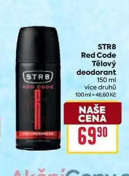Billa STR8 Red Code Tělový deodorant 150 ml nabídka