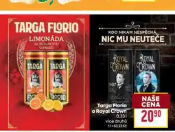 Billa Targa Florio a Royal Crown 0,33l nabídka