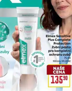 Billa Elmex Sensitive Plus Complete Protection Zubní pasta pro kompletní ochranu zubů 75ml nabídka