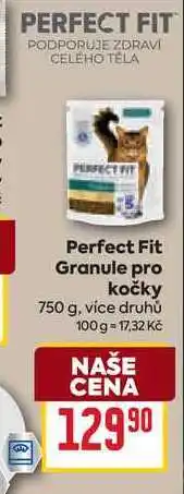Billa Perfect Fit Granule pro kočky 750 g nabídka