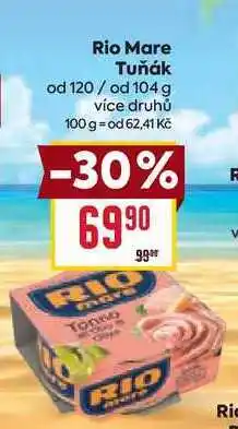 Billa Rio Mare Tuňák od 120/ od 104 g nabídka