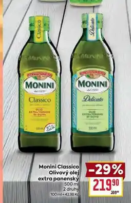 Billa Monini Classico Olivový olej extra panenský 500 ml nabídka