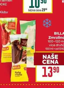 Billa BILLA Zmrzlina 100-120 ml nabídka