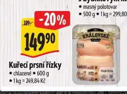 Albert Kuřecí prsní řízky 600 g nabídka