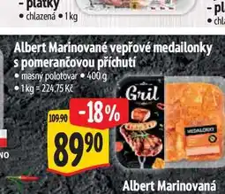 Albert Albert Marinované vepřové medailonky s pomerančovou příchutí 400 g nabídka