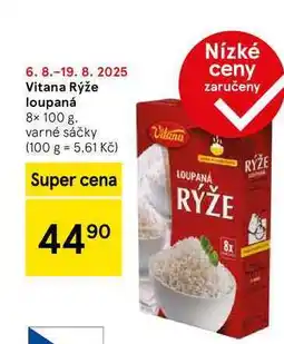 Tesco Vitana Rýže loupaná, 8× 100 g nabídka