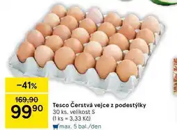 Tesco Tesco Čerstvá vejce z podestýlky, 30 ks, velikost S nabídka