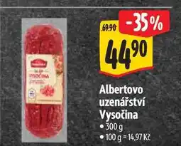 Albert Albertovo uzenářství Vysočina 300 g nabídka