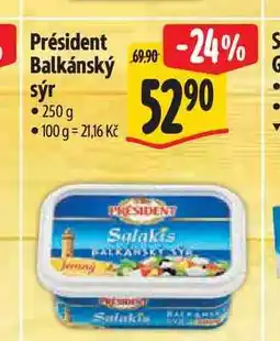 Albert Président Balkánský sýr 250 g nabídka