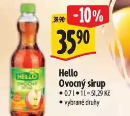 Albert Hello Ovocný sirup 0,71 nabídka