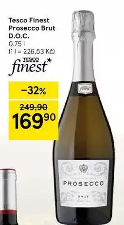 Tesco Tesco Finest Prosecco Brut D.O.C., 0.75 l nabídka
