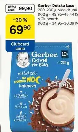 Tesco Gerber Dětská kaše, 200-230 g nabídka