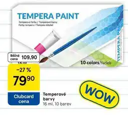 Tesco Temperové barvy, 16 ml, 10 barev nabídka