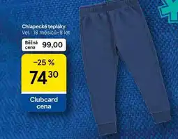 Tesco Chlapecké tepláky Vel.: 18 měsíců-8 let nabídka