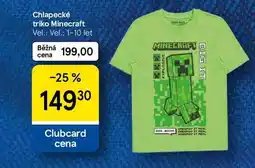 Tesco Chlapecké triko Minecraft Vel.: Vel.: 1-10 let nabídka