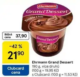 Tesco Ehrmann Grand Dessert, 190 g nabídka