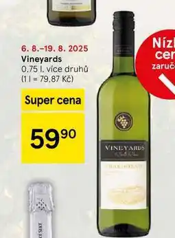 Tesco Vineyards, 0.75 l, více druhů nabídka