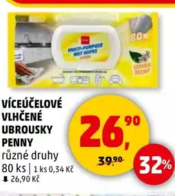 Penny Market Víceúčelové vlhčené ubrousky Penny nabídka