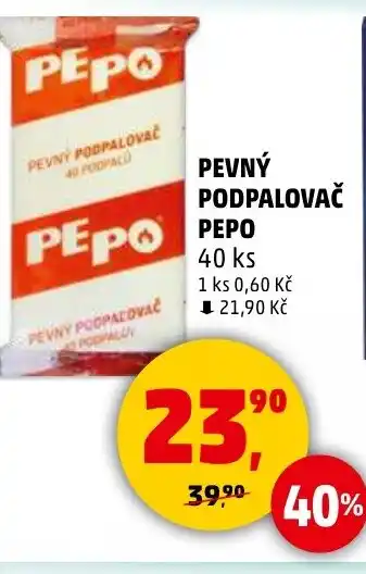 Penny Market PEPO Pevný podpalovač nabídka