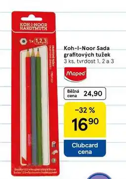 Tesco Koh-I-Noor Sada grafitových tužek, 3 ks, tvrdost 1, 2 a 3 nabídka