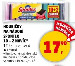 Penny Market Houbičky na nádobí Spontex 10 + 2 navíc nabídka