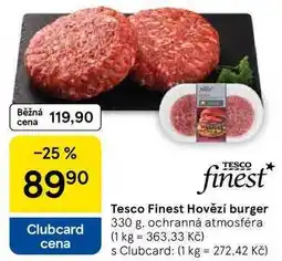 Tesco Tesco Finest Hovězí burger, 330 g nabídka