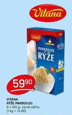 Flop VITANA RÝŽE PARBOILED 8 x 100 g, varné sáčky nabídka