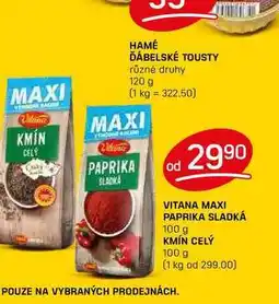 Flop VITANA MAXI PAPRIKA SLADKÁ 100 g nabídka
