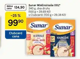 Tesco Sunar Mléčná kaše XXL, 340 g nabídka