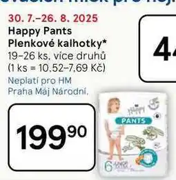 Tesco Happy Pants Plenkové kalhotky, 19-26 ks, více druhů nabídka