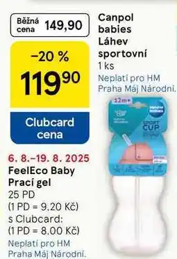 Tesco Canpol babies Láhev sportovní, 1 ks nabídka