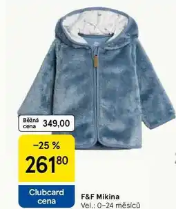 Tesco F&F Mikina Vel.: 0-24 měsíců nabídka