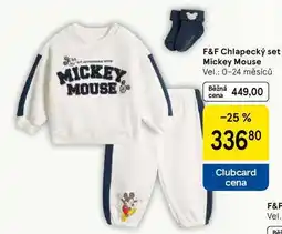 Tesco F&F Chlapecký set Mickey Mouse Vel.: 0-24 měsíců nabídka