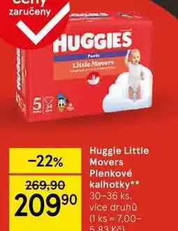 Tesco Huggie Movers Plenkové kalhotky, 30-36 ks nabídka
