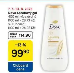 Tesco Dove Sprchový gel, 400 ml nabídka