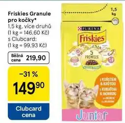 Tesco Friskies Granule pro kočky, 1,5 kg nabídka