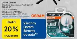 Tesco Osram Žárovka, 2 ks, Cool Blue Intense Next Gen H7 nabídka