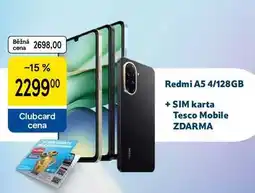 Tesco Redmi A5 4/128GB + SIM karta Tesco Mobile ZDARMA nabídka