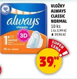 Penny Market Vložky always classic normal nabídka