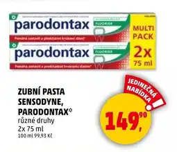 Penny Market Zubní pasta sensodyne, parodontax nabídka