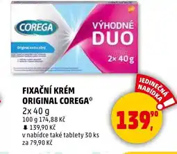 Penny Market Fixační krém original corega nabídka