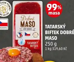 Penny Market Tatarský biftek dobré maso nabídka
