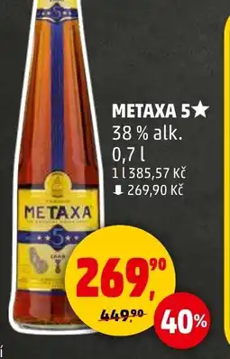 Penny Market METAXA 5★ 38% alk. nabídka