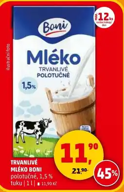 Penny Market Trvanlivé mléko boni nabídka